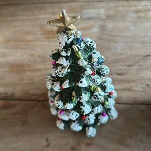 Vintage Christmas Trees heavy resin set of three